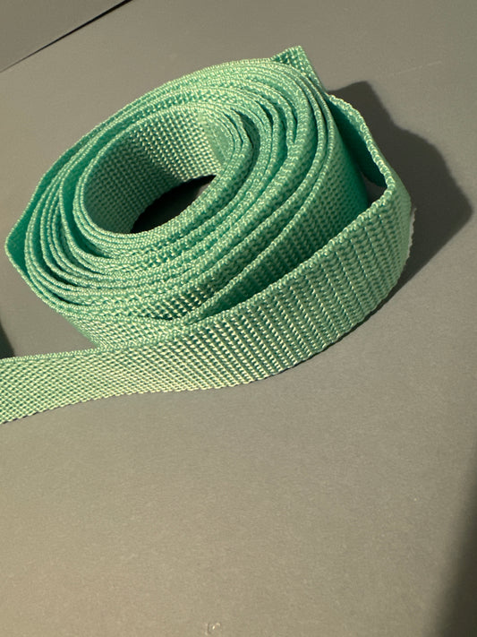 Light green Nylon webbing 25 mm