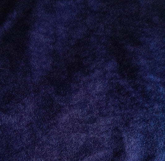 Clearance Short-Pile Velvet - Dark Blue