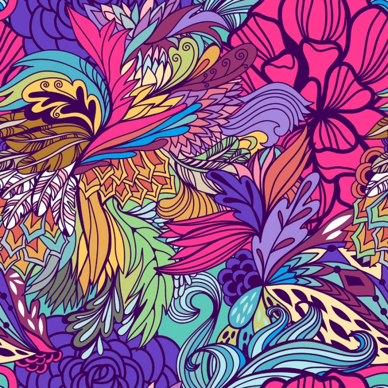 Colourful Abstract Floral