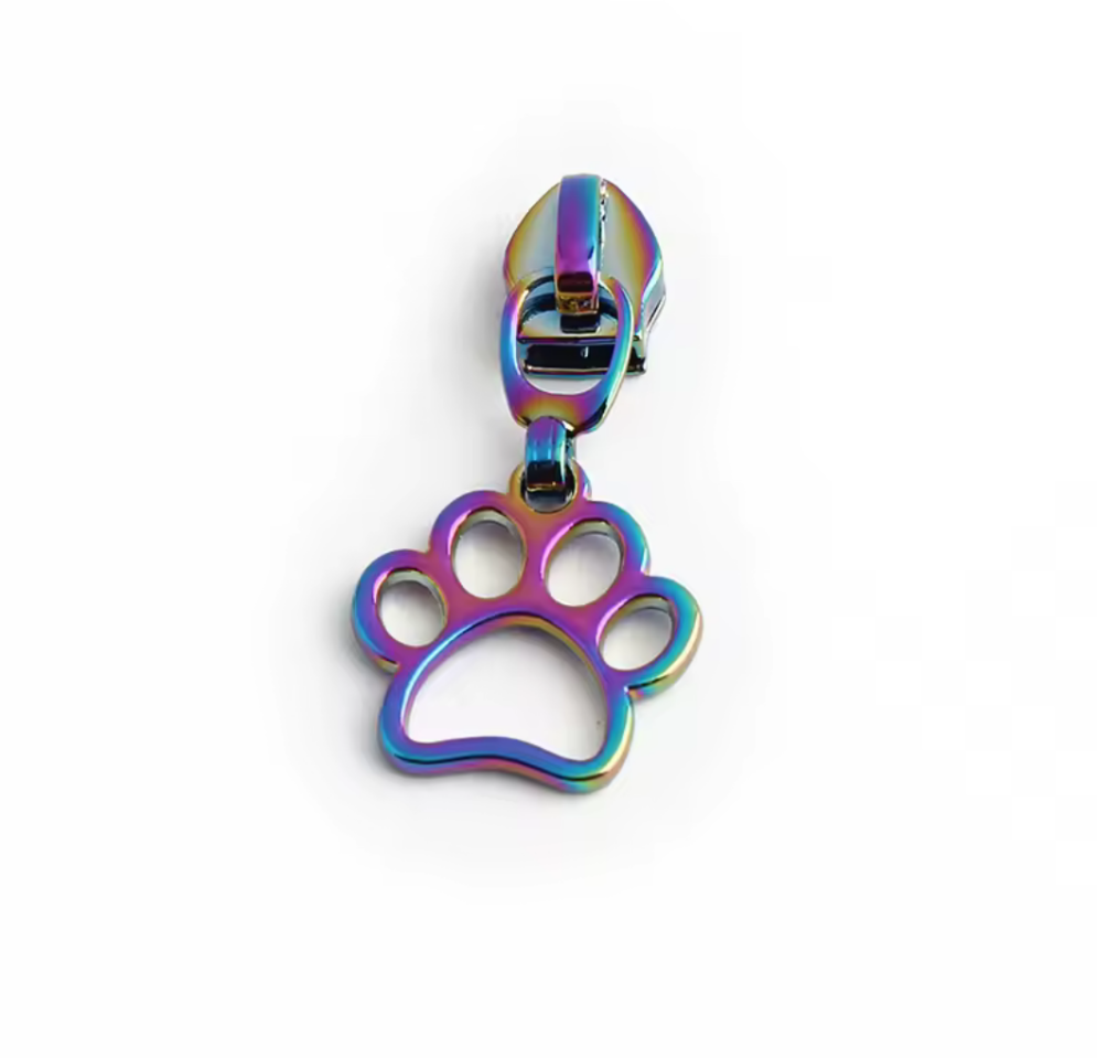 Paw - Rainbow - #5 Nylon Tape Zipper Pull