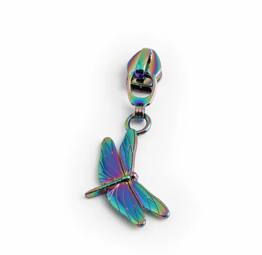 Dragonfly - Rainbow - #5 Nylon Tape Zipper Pull