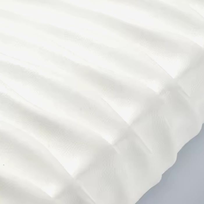 Pleated Wave Faux Leather - creamy white - FQ