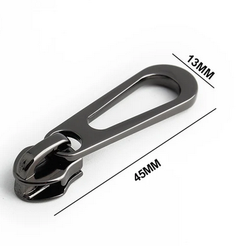 Elegant Loop - Gunmetal - #5 Nylon Tape Zipper Pull