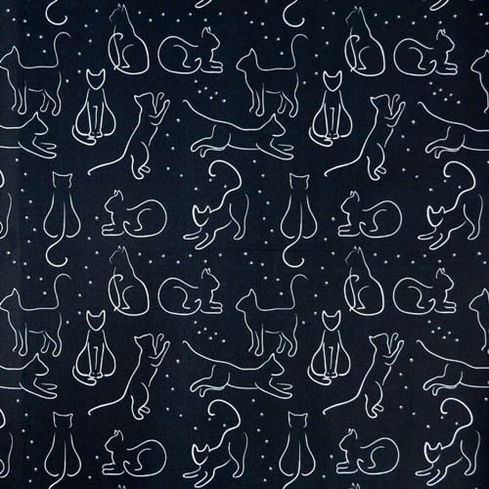 Waterproof Canvas  - Playful Cats - 50cm x 157 cm