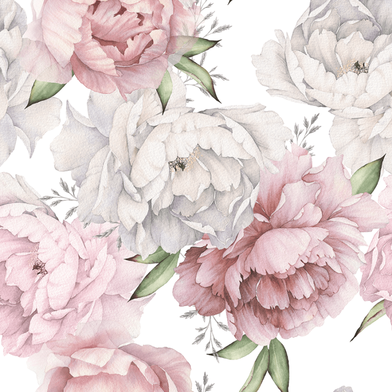 White and Pink Peonies