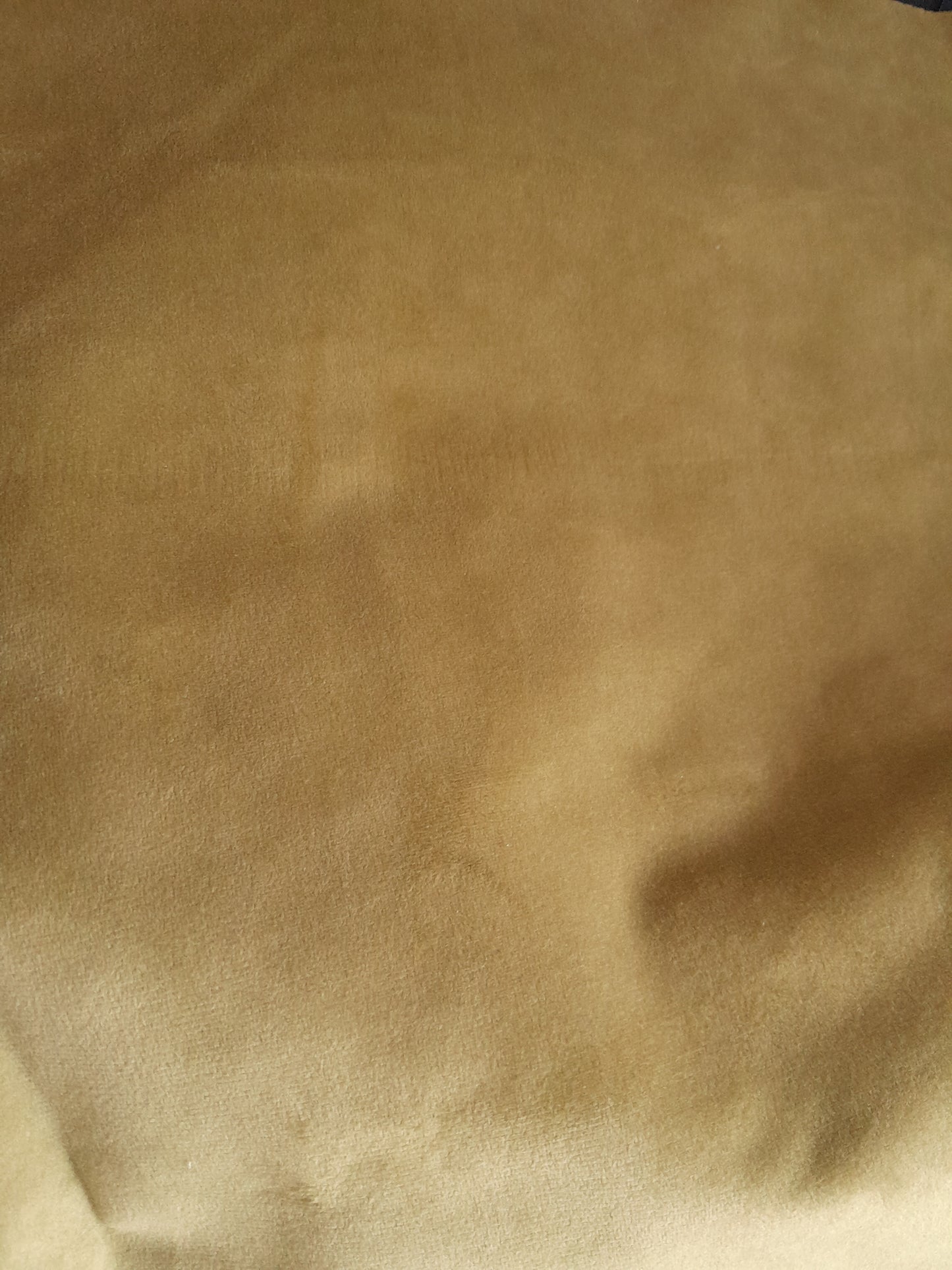 Clearance Upholstery Velvet - Golden Olive